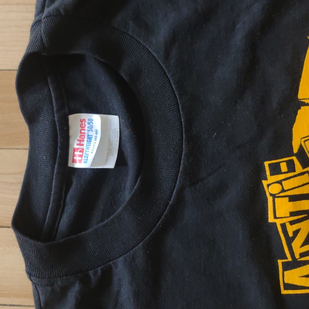 Vintage Antitrust Hanes Heavyweight 50/50 T Shirt - Picture 3 of 9